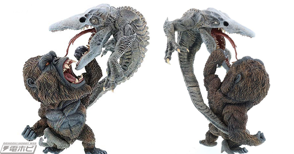 映画『キングコング：髑髏島の巨神』よりコングとスカルクローラーが