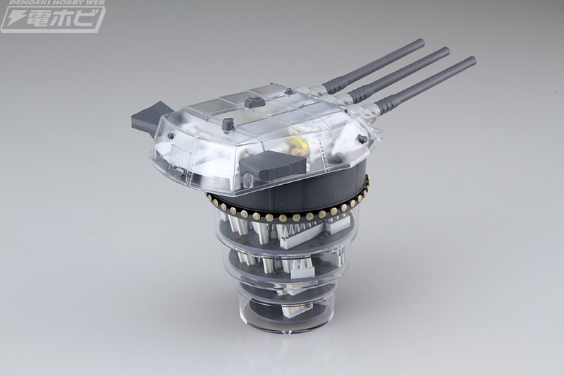 戦艦大和の主砲46センチ砲のみを再現した人気キットがシースルーモデル