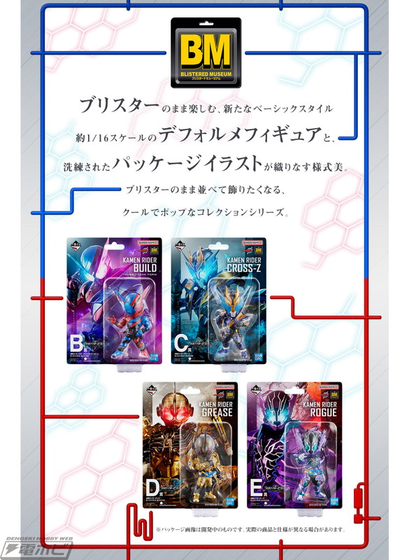 一番くじ 仮面ライダービルド ～Building a New World～」8月中旬発売