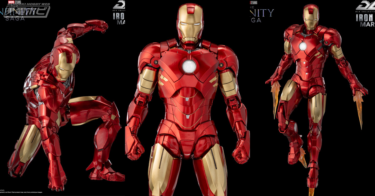 threezeroのアクションフィギュア「DLX」シリーズにアイアンマン
