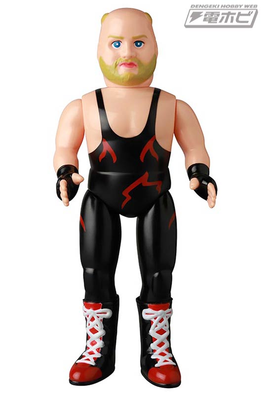 プロレスラーのレトロテイストなソフビモデル「SFS」のリングに初期