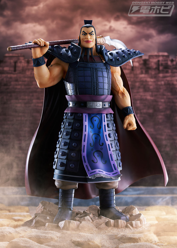 キングダム』秦の怪鳥・王騎が1/7スケールフィギュアで登場！無数の傷