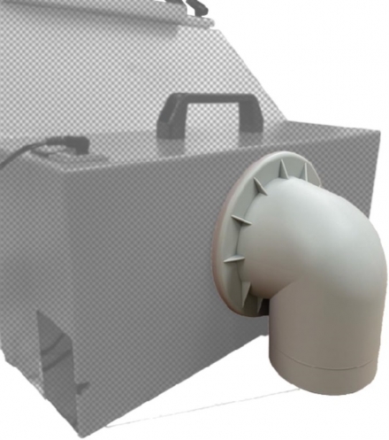 室内塗装の臭いを吸引！LEDライト装備＆折りたたんで持ち運べる