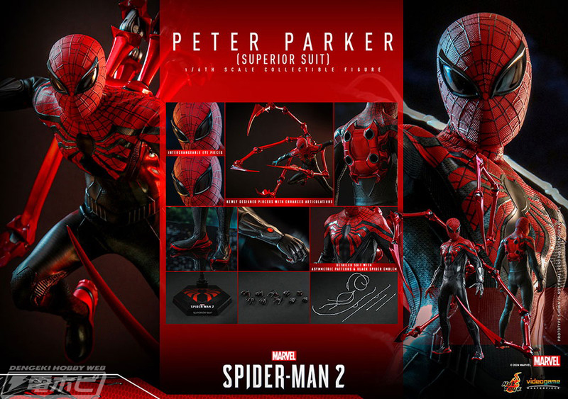 Marvel's Spider-Man 2』レッド＆ブラックを基調としたカラーリングや