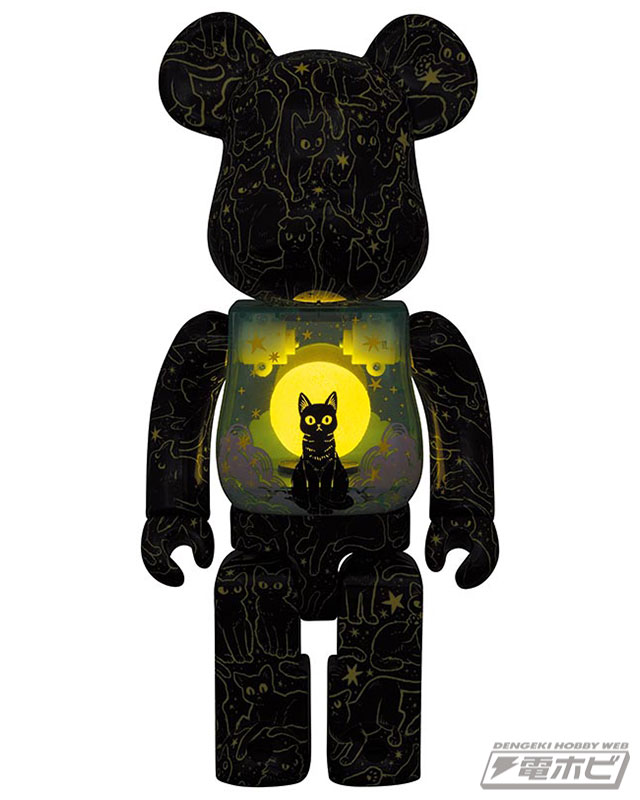 ひかりバンビ氏が描く「夜空の猫」が400％サイズBE@RBRICKになって発売