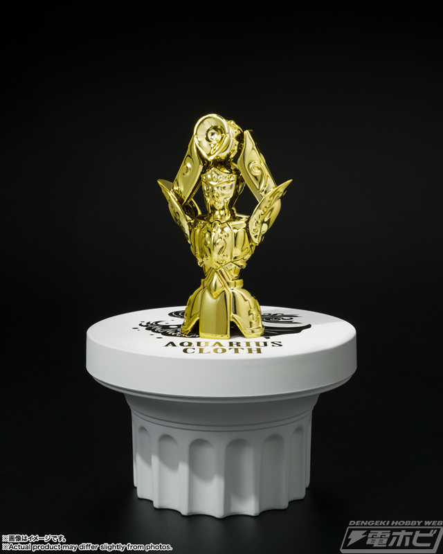 聖闘士星矢』聖闘士聖衣神話APPENDIXより「黄金聖衣オブジェ」が登場