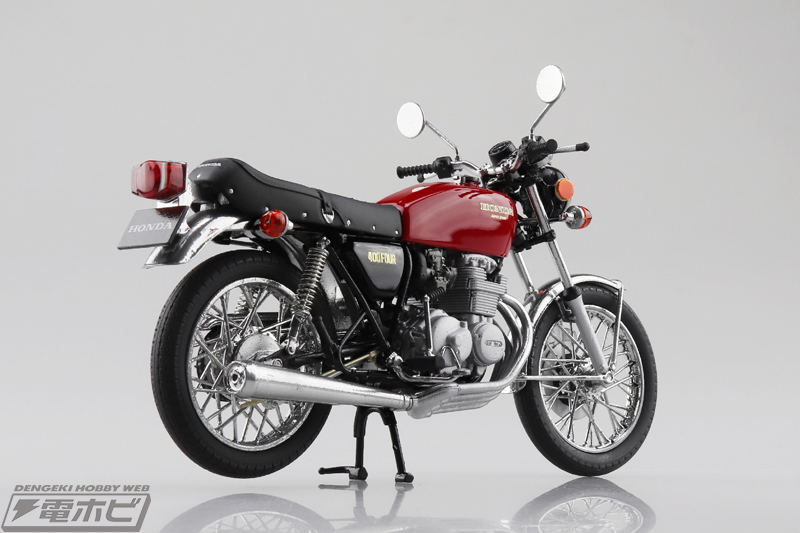 Honda CB400FOUR」がアオシマのSKYNETブランド「1/12 完成品バイク