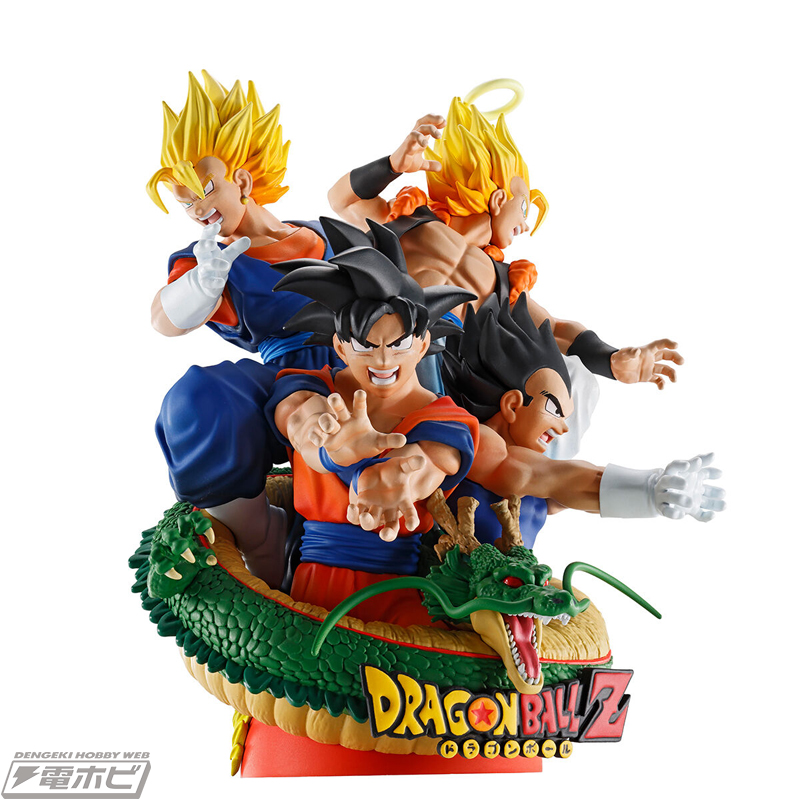 ドラゴンボールZ』孫悟空、ベジータ、ベジット、ゴジータ、神龍を迫力
