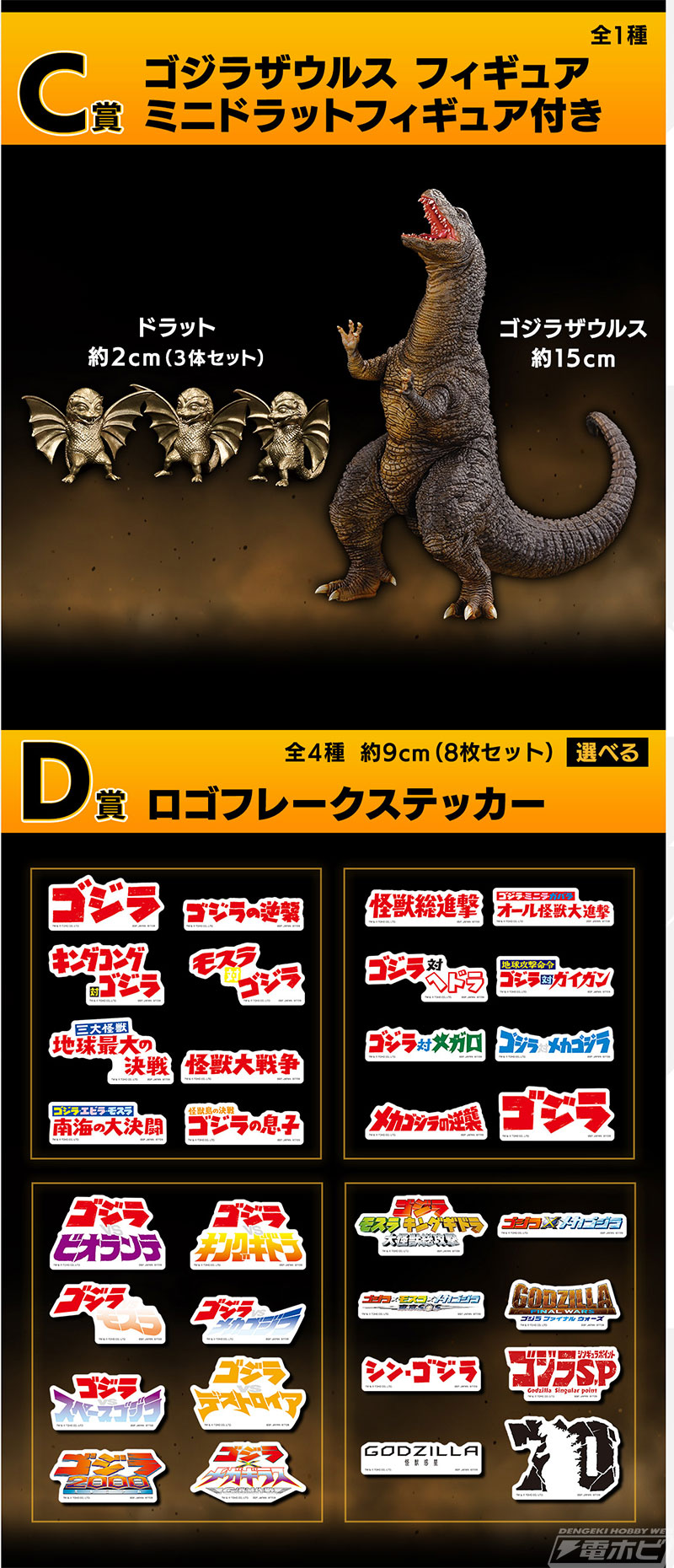 一番くじ ゴジラ 大怪獣列伝G」の全ラインナップ公開！SOFVICSのゴジラ