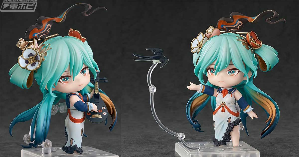 初音ミクが琵琶を携えた優美な姿「十面埋伏Ver.」でデフォルメ