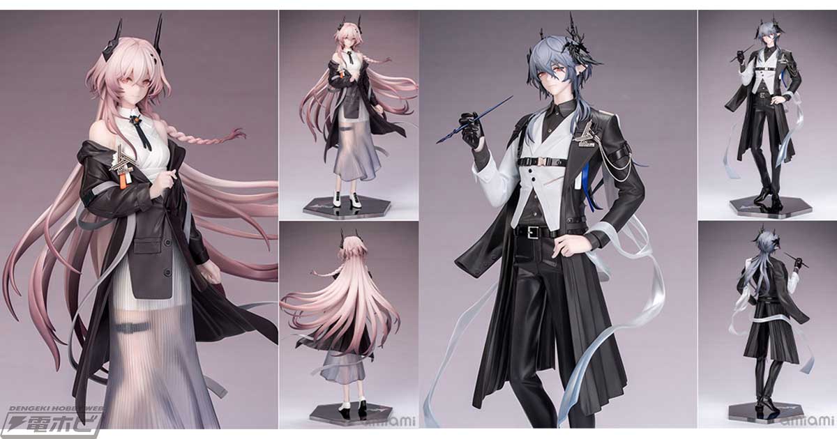 アークナイツ』テレジアとロゴスがシックな装いの「音律の旅Ver.」で