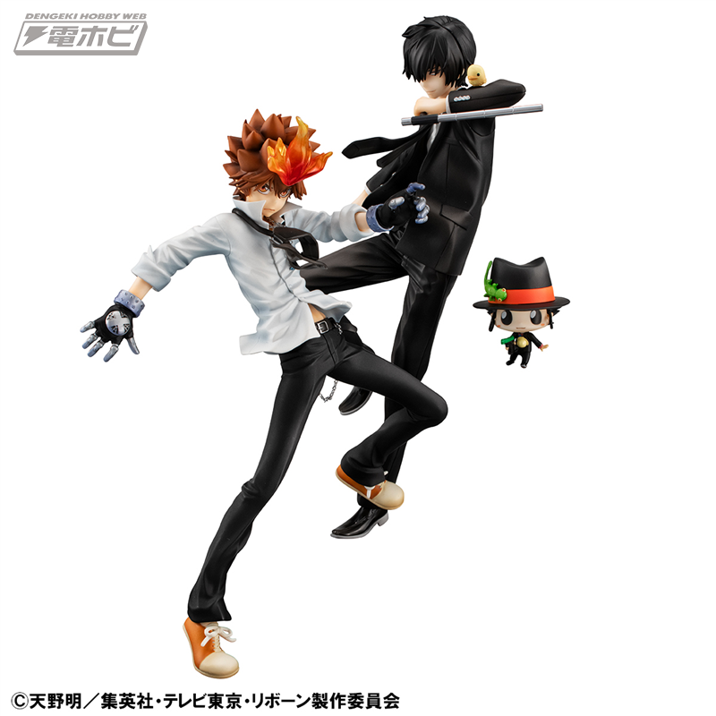 家庭教師ヒットマンREBORN!』より、沢田綱吉、雲雀恭弥、リボーンの