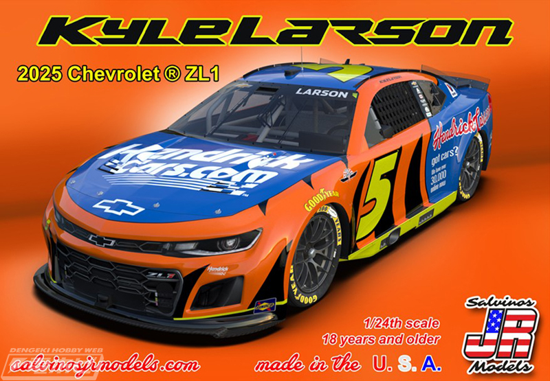 2025年の最新NASCARマシン4種が、1/24スケールのフルディテール