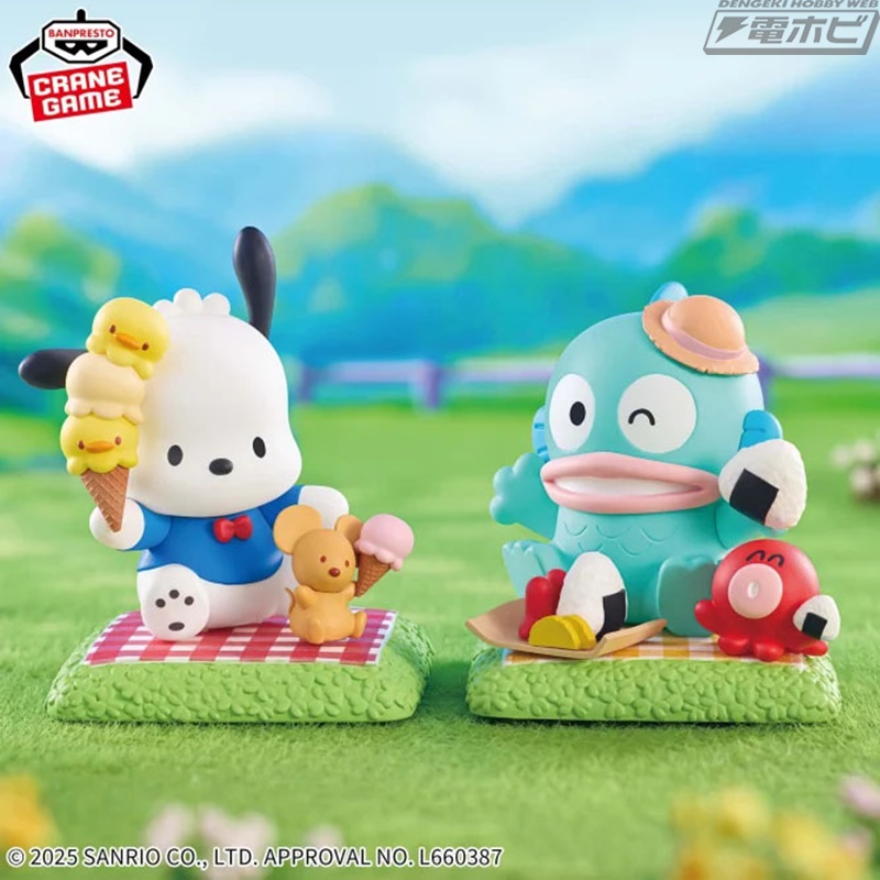 サンリオキャラクターズ」ピクニックを楽しんでいるポチャッコと