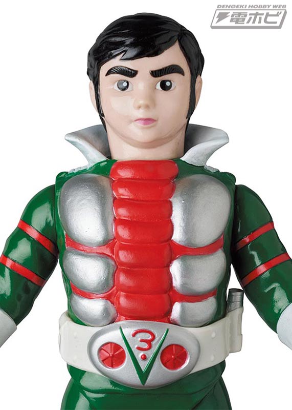 東映レトロソフビコレクションにデラックス版の「仮面ライダーV3」が