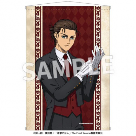 進撃の巨人』執事姿のエレン、アルミン、ハンジ、リヴァイが描かれた