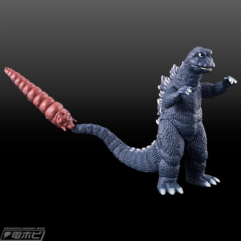 怪獣総進撃』のゴジラ（1968）とモスラ幼虫がセットでソフビフィギュア