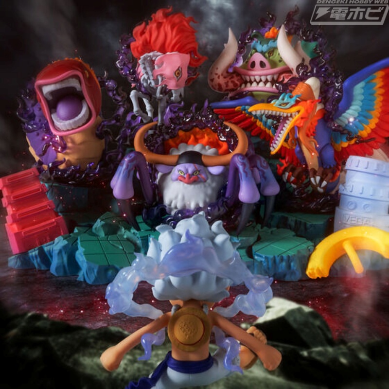 ONE PIECE』五老星とルフィの対峙シーンを再現できるフィギュアセット