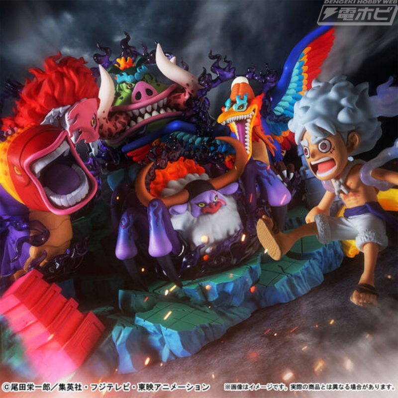 ONE PIECE』五老星とルフィの対峙シーンを再現できるフィギュアセット