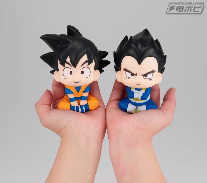 ドラゴンボールDAIMA』より、孫悟空（ミニ）、ベジータ（ミニ）がる