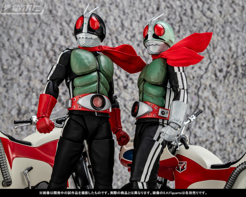 S.H.Figuarts（真骨彫製法）」仮面ライダー新1号＆新2号が〝栄光の昭和