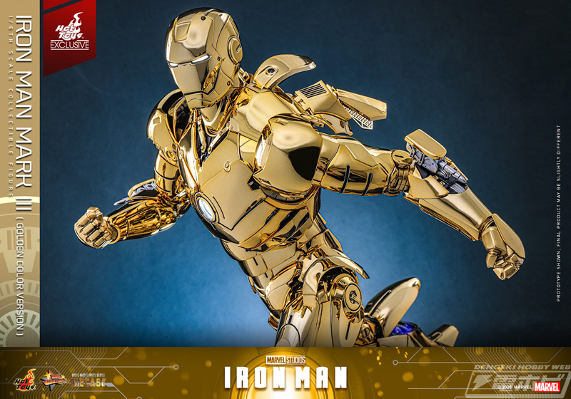 アイアンマン』の「アイアンマン・マーク3」を全身ゴールドカラーで