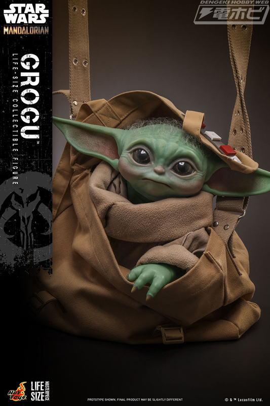 マンダロリアン』に登場する「グローグー」が、なんと実物大の