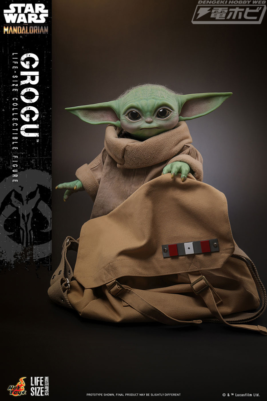 マンダロリアン』に登場する「グローグー」が、なんと実物大の