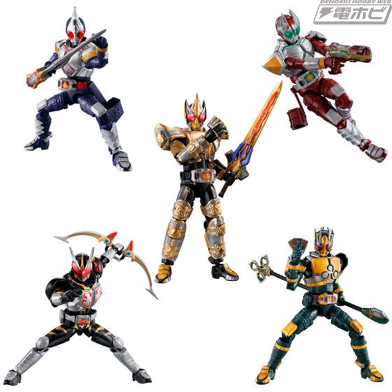 仮面ライダー剣』のライダーたちを収録した食玩可動フィギュア「SO-DO