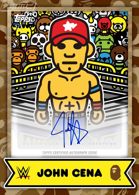 WWE」のレジェンドスーパースターたちがBABY MILO(R)スタイルで描かれ