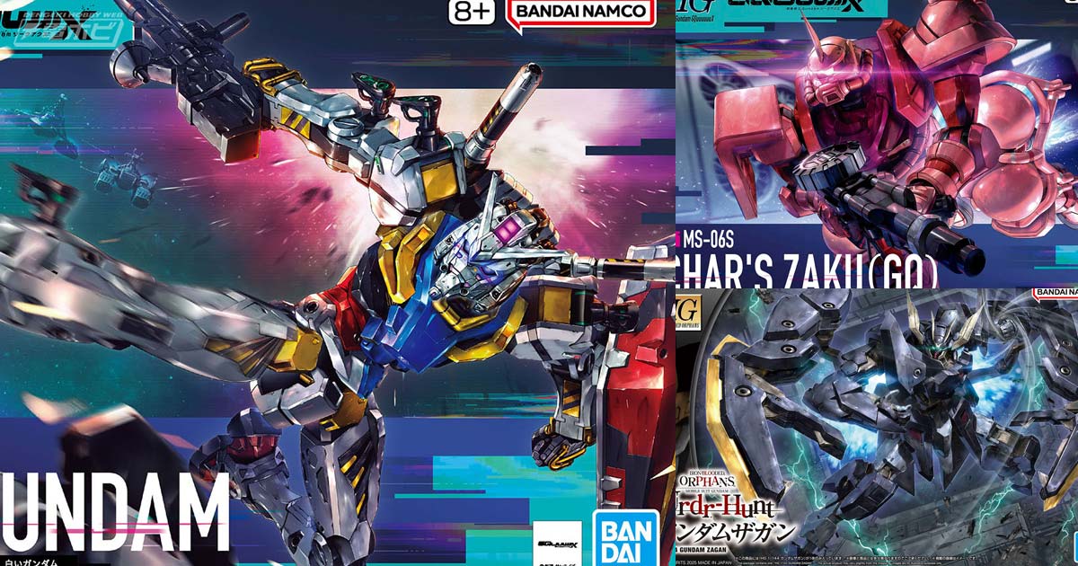 ガンプラ「HG 白いガンダム」「HG シャア専用ザク（GQ）」「HG