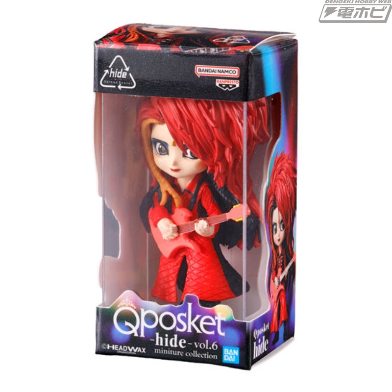 X JAPANのギタリスト“hide”の「Q posket」がミニチュアになって