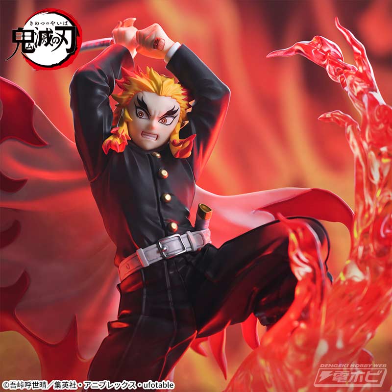 アニメ「鬼滅の刃」より炎柱「煉獄杏寿郎」と上弦の参「猗窩座」の