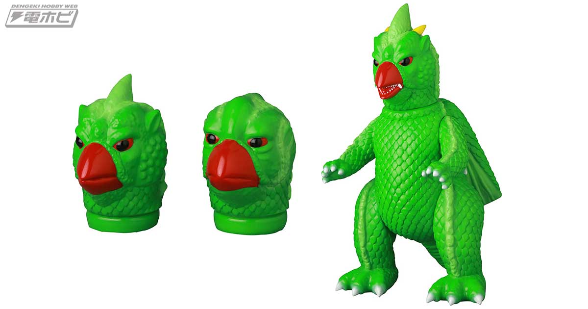 安楽安作氏による『大巨獣ガッパ』のソフビモデルが2期カラーとなって