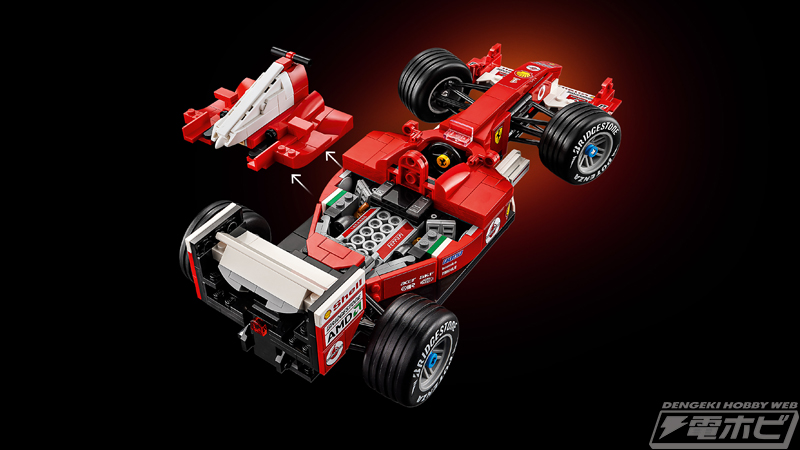 ミハエル・シューマッハのレゴ(R)ミニフィギュアが付属する大人向けの