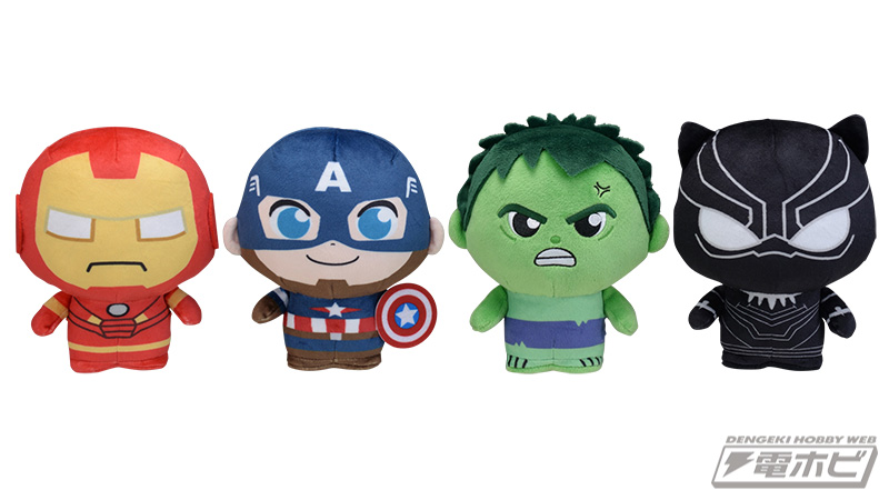 マーベルコミックのヒーローたちがセガプライズのぬいぐるみ「moipon