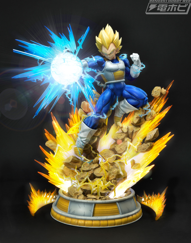 ドラゴンボール』圧倒的造形のベジータがビッグバンアタックを放つ姿で