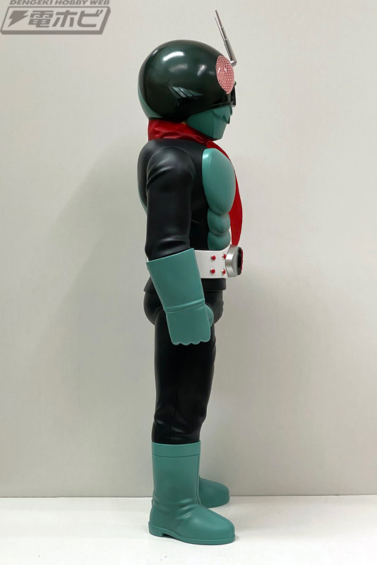 仮面ライダー旧1号が全高80センチのソフビフィギュアに！新シリーズ