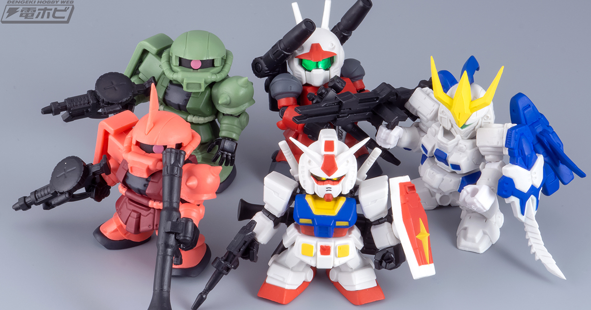 機動戦士ガンダム』よりガンダム、ザクII、ガンキャノンが登場！造形の