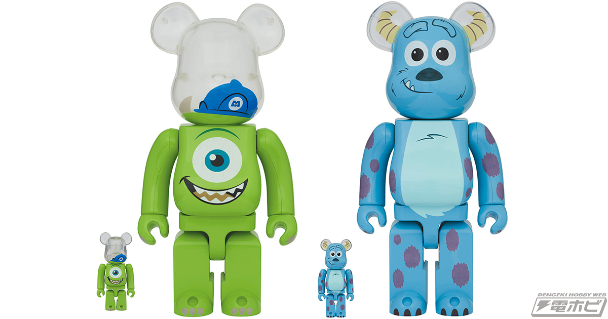 モンスターズ・インク』のサリーとマイクが仲良くBE@RBRICKに変身