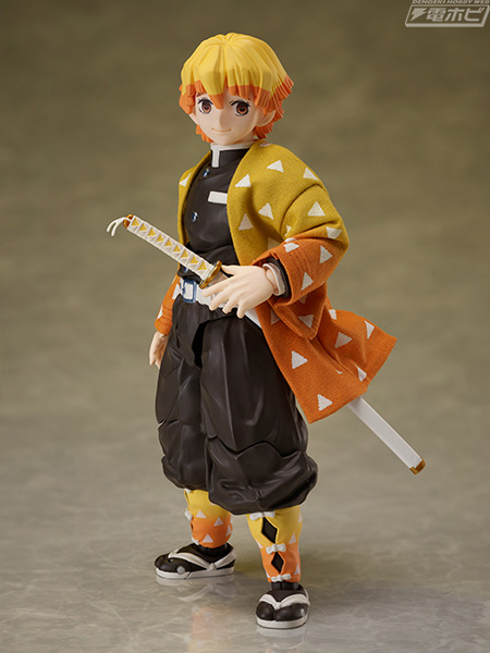 鬼滅の刃』我妻善逸のアクションフィギュアが登場！衣装には布素材を