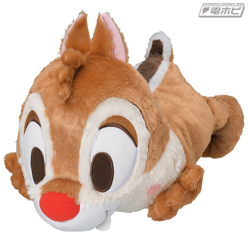 チップとデールの寝そべりぬいぐるみがセガプライズに仲良く登場！赤い