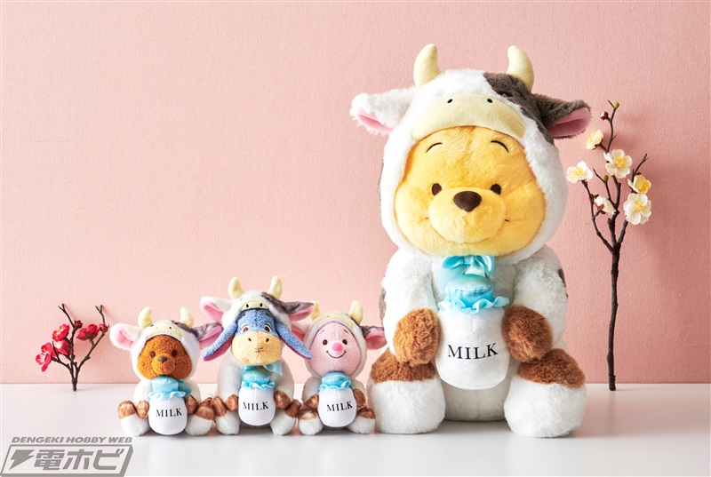 タグ付き☆ディズニーストア お正月 プーさん 干支 ぬいぐるみ Lサイズ