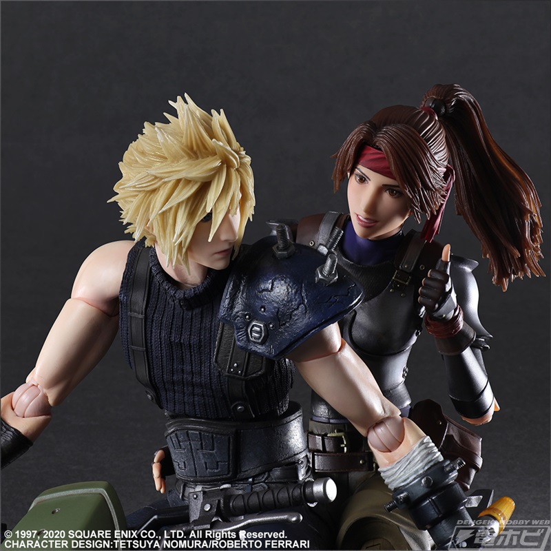 クラウド＆ジェシーとバイクやルーファウス神羅、レッドXIIIが立体化