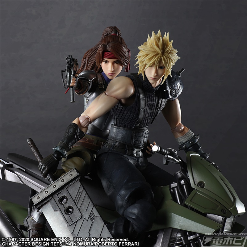 クラウド＆ジェシーとバイクやルーファウス神羅、レッドXIIIが立体化