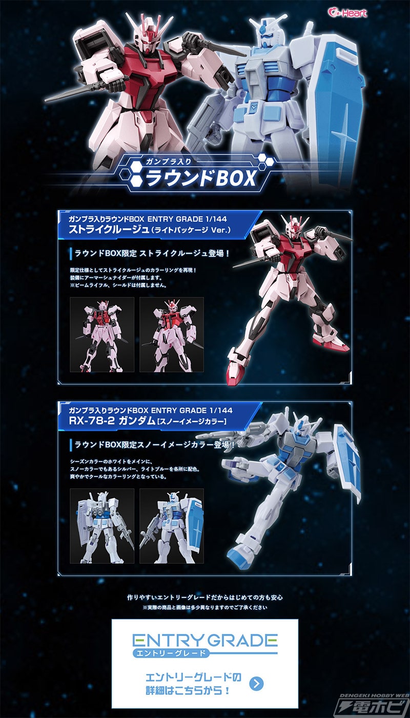 ENTRY GRADE 1/144 RX-78-2 ガンダム［スノーイメージカラー］」同梱の