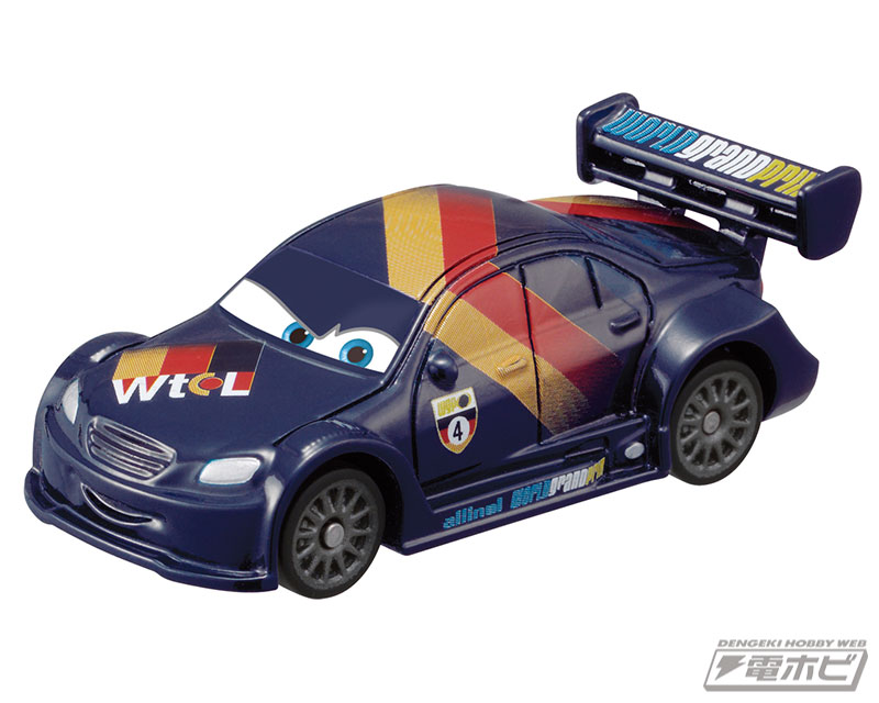 映画『カーズ2』の名シーンから3種の「カーズ トミカ」が発売