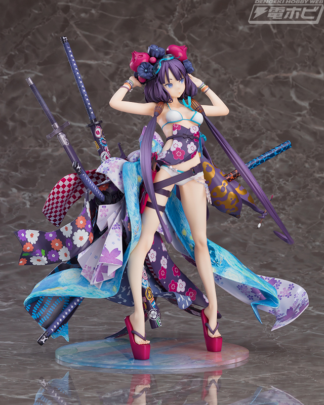 Fate/Grand Order』葛飾北斎が豪華絢爛な反物を身にまとい、水着姿で