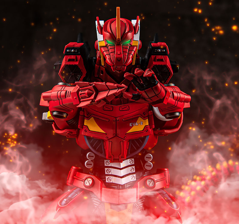 ゴジラ対エヴァンゲリオン」3式機龍〈改〉が2号機カラーでプラモデル化