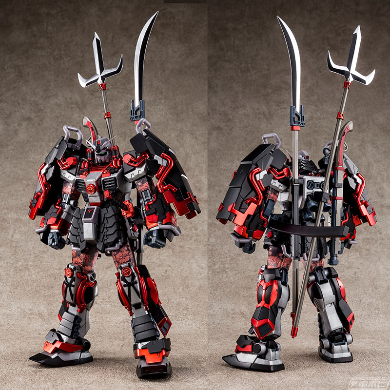 MG 真武者頑駄無 戦国の陣」がガンプラオリジナルカラー「黒衣大鎧」を